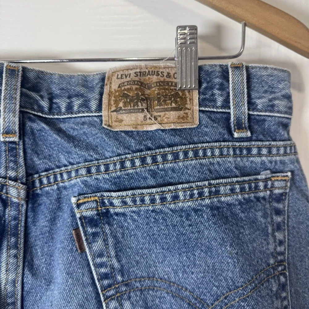 Levi's Jeans 545 Men's Loose Fit Orange Tab Medium Denim‎ 36x32 Batwing Vintage